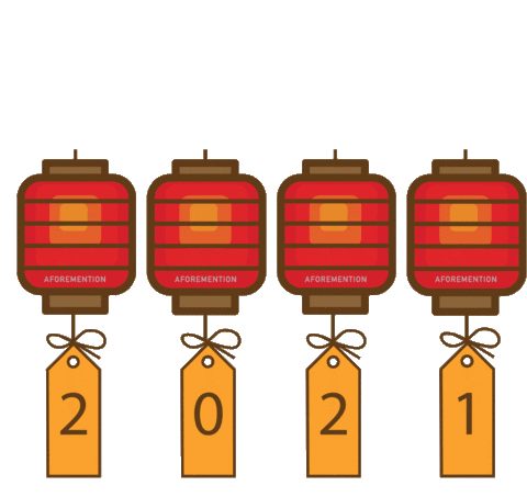 Gongxifacai Lanterns Sticker by Aforemention Malaysia