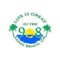lb908 long beach 908 life is great Sticker