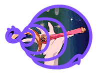 Girl Invade Sticker by La Plaga