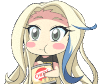Chips Eating Sticker by Jin