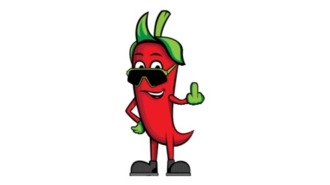 Badass Chili Sticker by chilimotion