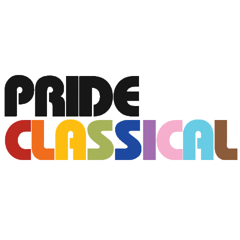 prideclassical giphyupload logo pride colourful Sticker