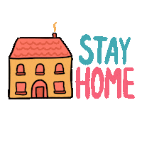 Hands Stay Home Sticker