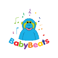 tinybeatsuk music baby monkey class Sticker