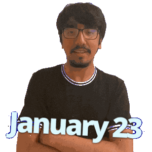 January 23 Sticker