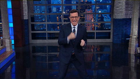 stephen colbert fighting GIF by The Late Show With Stephen Colbert