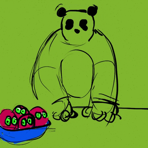 Sausage Dog Panda GIF by Achiloid