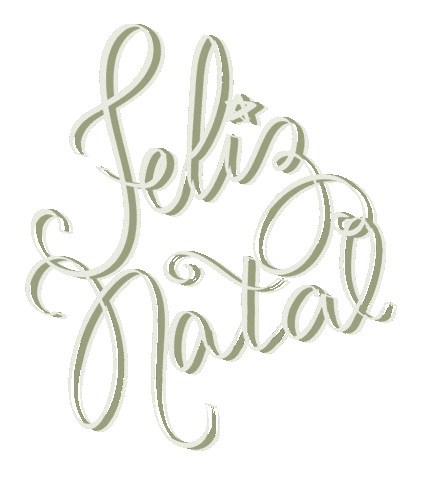 Flourishing Feliz Natal Sticker