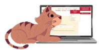 Cat Computer Sticker by TASSO e.V.