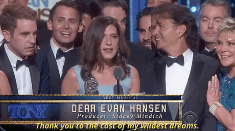 dear evan hansen win GIF by Tony Awards