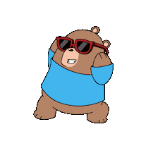 billthebear dance dancing cool vibes Sticker