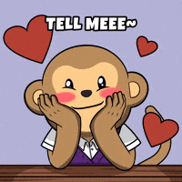 Listen Tell Me GIF by Wise Monkey Meme