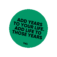yng-official birthday life age aging Sticker