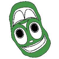 shawnakiesman food pickle ovoid formline Sticker