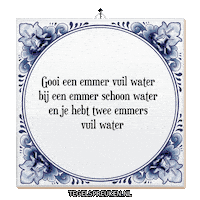 Water Wijsheid Sticker by Tegelspreuken.nl
