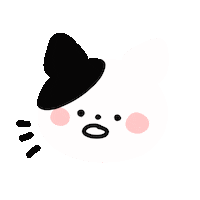 Happy Black And White Sticker