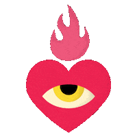 Sin_Futuro heart corazon el merchado corazón que todo lo ve Sticker