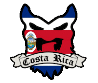 Costa Rica Beard Sticker by BEARDED VILLAINS