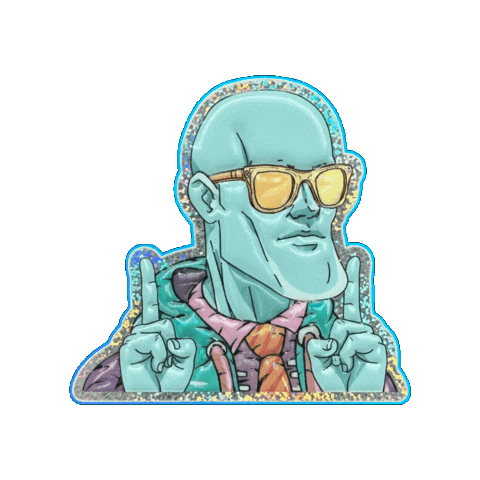 Number 1 Chad Sticker by The LSD Hotel