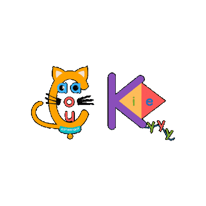 IMSE giphygifmaker phonics imse cat kite rule Sticker