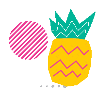 Pineapple Sparking Sticker by Polar Seltzer