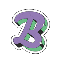 B Sticker by Le Bonbon