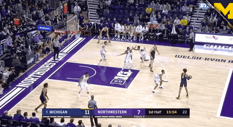 Go Blue Michigan Basketball GIF by Michigan Athletics