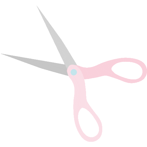 Cut Scissors Sticker