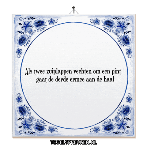 Humor Wijsheid Sticker by Tegelspreuken.nl