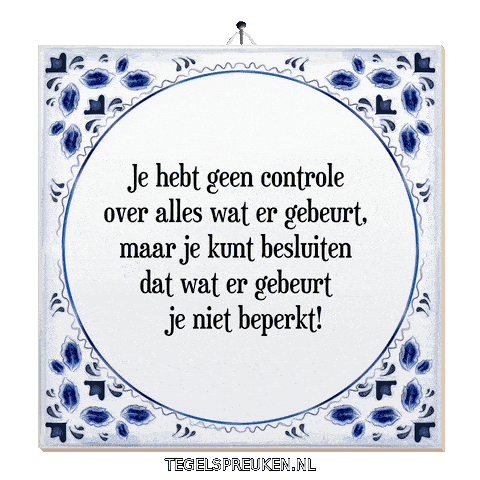 Humor Focus Sticker by Tegelspreuken.nl