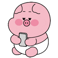 handeongi what pig curious wonder Sticker