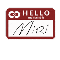 Miri Name Tags Sticker by Cowe Communications