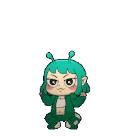 Excited Jump Sticker