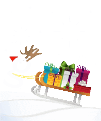 Santa Gift Sticker by Huey Magoo's