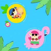 finchcare cute summer holiday bird GIF
