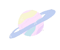 _sydneybaldwin space pastel planet planets Sticker