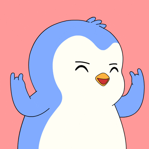 Happy Lets Go GIF by Pudgy Penguins