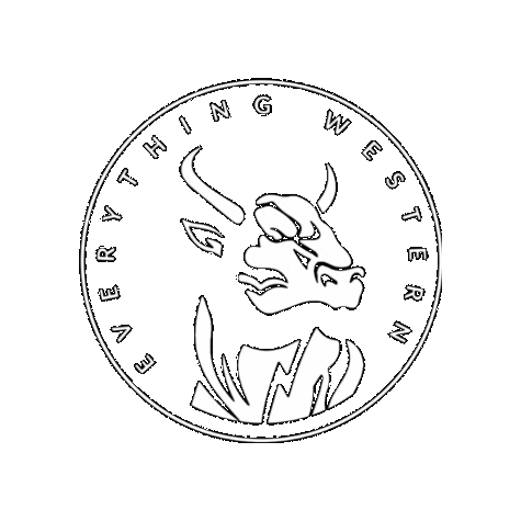 Rockem western western wear rockem juany Sticker