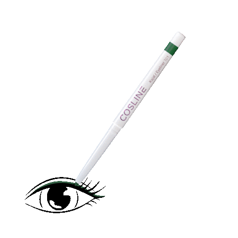 COSLINECosmetics giphyupload makeup eyeliner grun Sticker