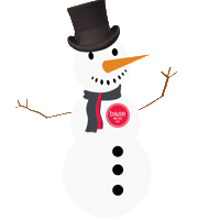 Christmas Snowman Sticker by Base Wood Fired Pizza Ireland