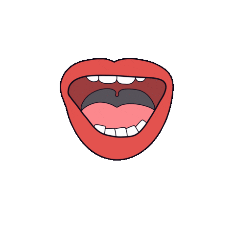 Waves Mouth Sticker