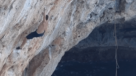 rock climbing GIF