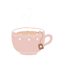 Cup Of Tea Winter Sticker