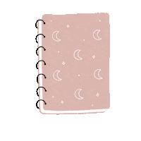 Moon Book Sticker