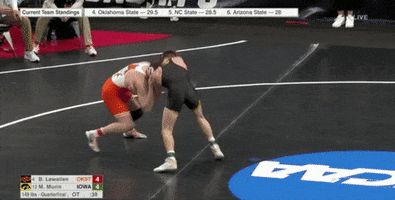 Wrestling Boo GIF by NCAA Championships