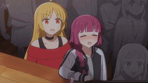 mavargasl giphygifmaker bocchie the rock jump dive bocchie jumping GIF