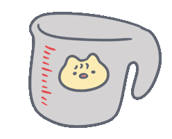 Water Cooking Sticker by Snooze Kittens