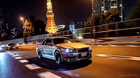 R34 Nissan Gtr GIF by jesse_iwuji