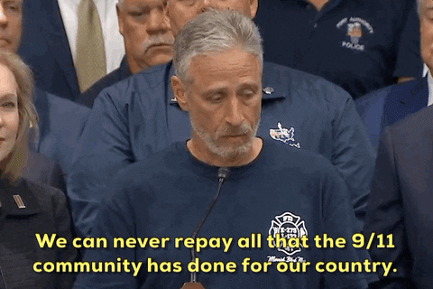 Jon Stewart 911 Victims Compensation Fund GIF