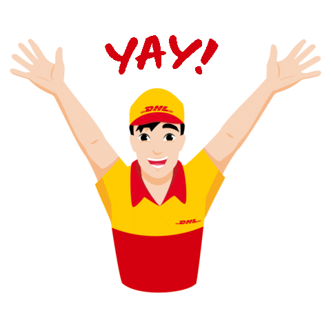 Happy Celebration Sticker by DHL